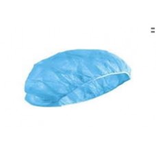 Bouffant cap , 10 gsm,21", blue color 100pcs/bag