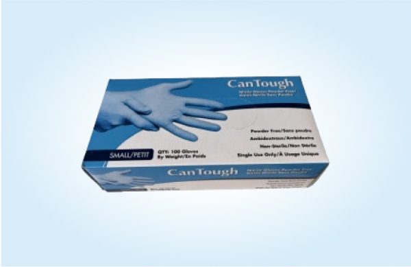 NITRILE GLOVES POWDER FREE Can Tough 5.0 G +/-